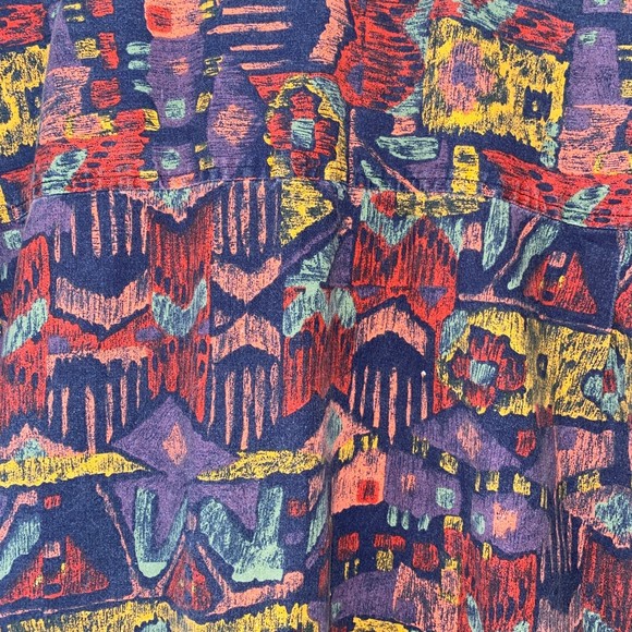 Red Eye by Marc Daniels multi color short-sleeve button down shirt - Picture 4 of 5